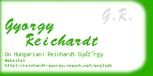 gyorgy reichardt business card